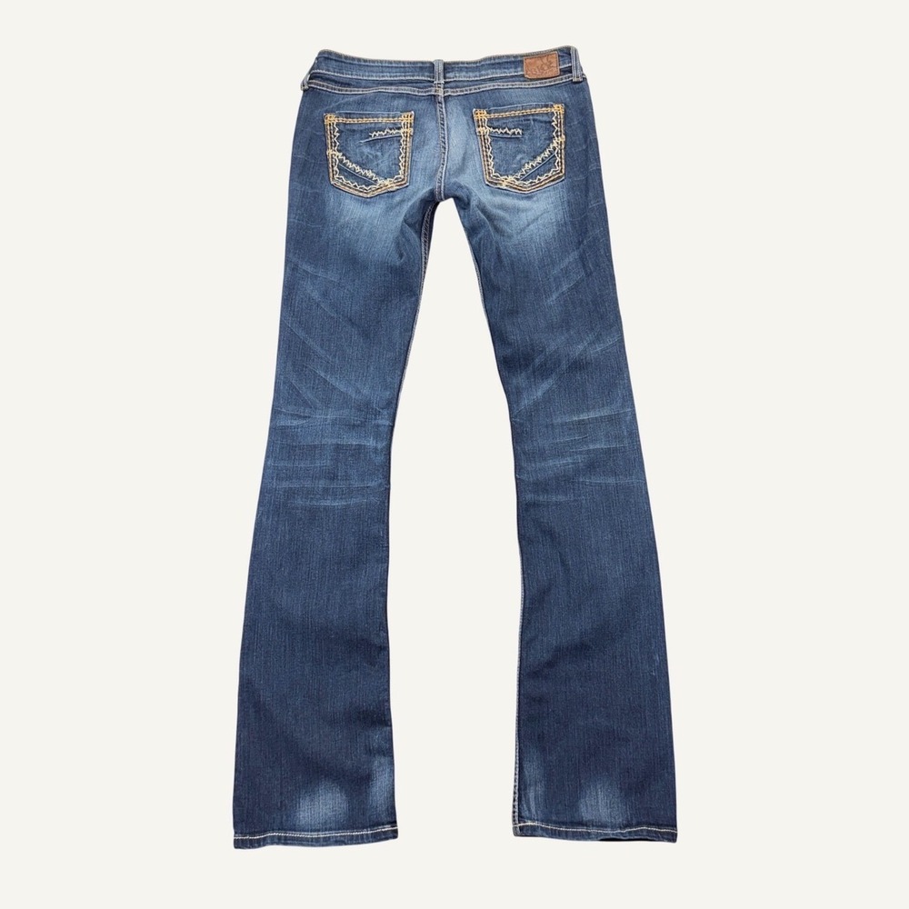 BKE Sabrina Bootcut Jeans Size *31x37 Stretch Denim Long Tall Blue Low Rise Y2K